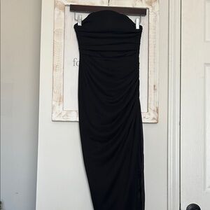 Honey and Rosie Black Strapless Dress